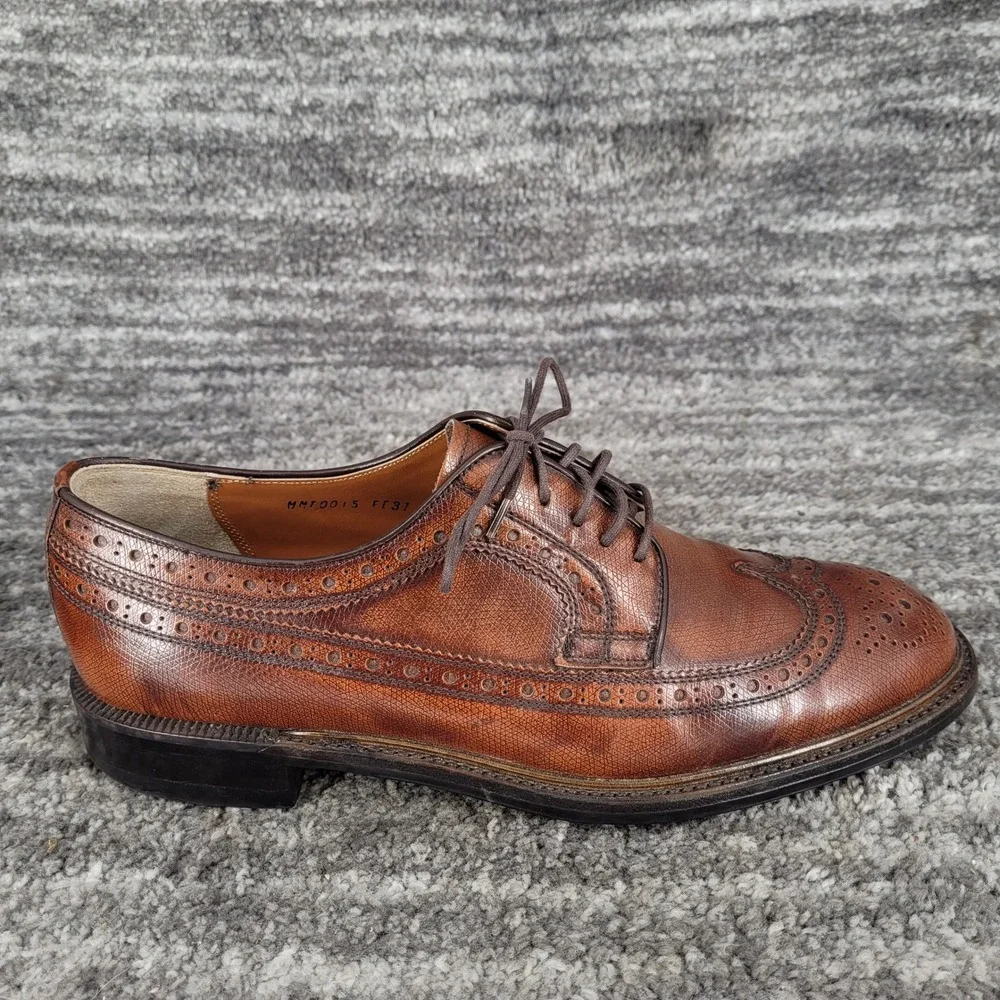 Imperial Grade Regal Wing Tip Brogue Brown Leather‎ Oxford USA Mens 7.5